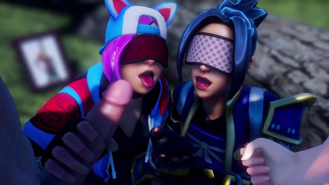 Фортнайт секс в костюмах Покемонов