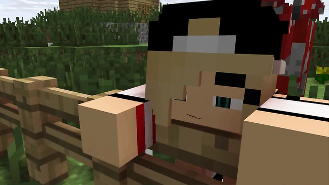 Кубическая телочка получает трах в вагину у забора