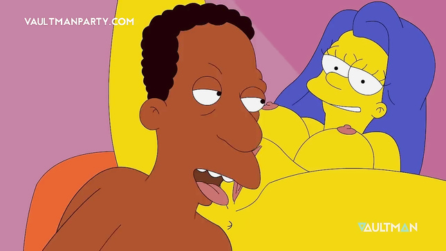 Мардж Симпсон развлекается с новым жеребцом