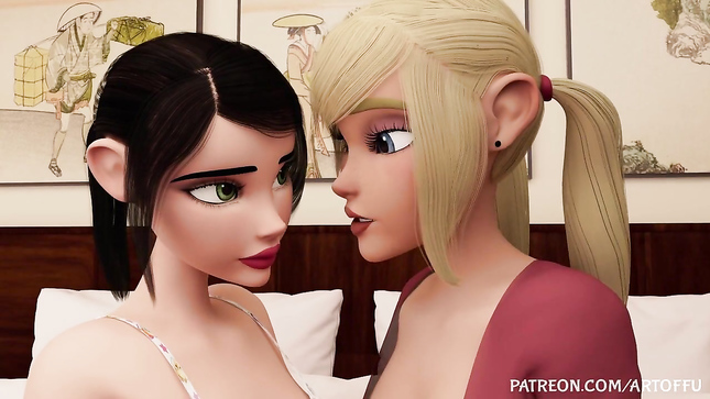 3д Футанари - Секс Двух студенток